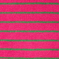 Teddy Jacquard Stripes Fuchsia Groen &ndash; Qjutie Kids KicKenStoffen K80412-170