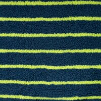 Teddy Jacquard Stripes Petrol Geel &ndash; Qjutie Kids KicKenStoffen K80412-942