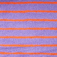 Teddy Jacquard Stripes Lila Oranje &ndash; Qjutie Kids KicKenStoffen K80412-420