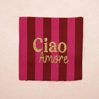 Label XXL 'Ciao Amore' bordeaux roze - Loop & Label