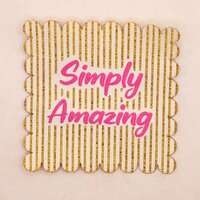 Label XXL gesneden 'Simply Amazing' - Loop & Label