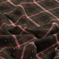 Dikke Flanel Ruiten met Zilveren Studs Q22923-560