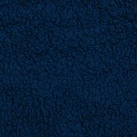 donker blauw fluffie teddy - KicKenStoffen