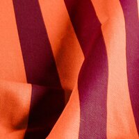 Canvas Brede Strepen Bordeaux Oranje KicKenStoffen 00123-018