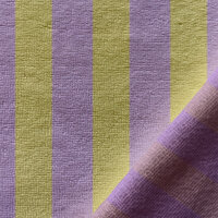 Bamboe Katoen Fleece Badstof lila geel kickenstoffen
