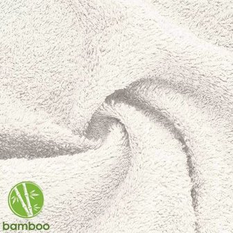wit (off white) bamboe badstof