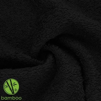 zwart bamboe badstof