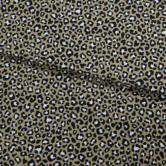 olijf groen wit zwart luipaard cheetah