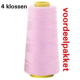 roze lockgaren - 502 - 4 x klos