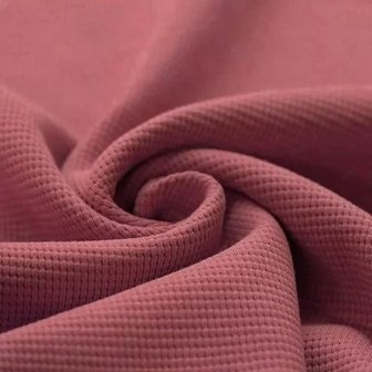 roze (framboos) fijne katoenen Wafel tricot