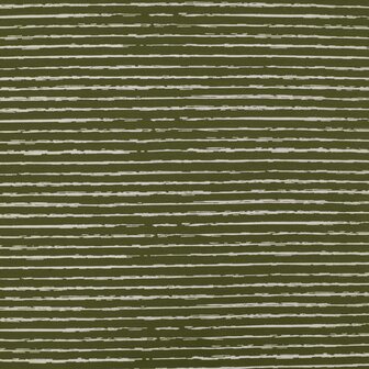 army groen wit ongelijke strepen streepjes  - tricot 
