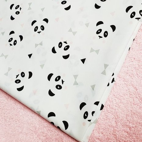 panda roze met badstof licht roze