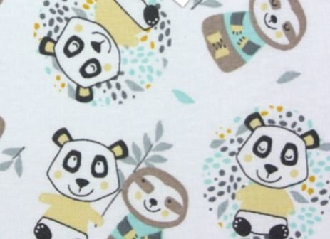 wit zwart mint soft oker panda bosdiertjes