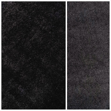 bamboe katoen fleece zwart