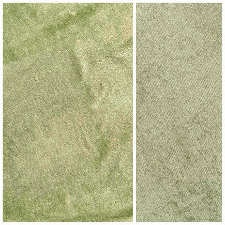 bamboe katoen fleece dusty olijf groen