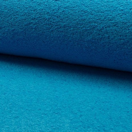badstof aqua blauw