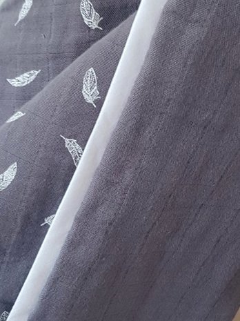 nog 1m - donker grijs uni hydrofiel soft (op=op)