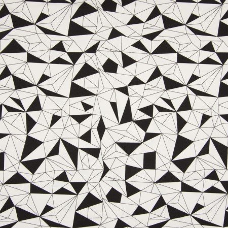 origami zwart wit - katoen