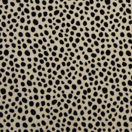 beige (kiezel) zwart cheeta print katoenen velvet