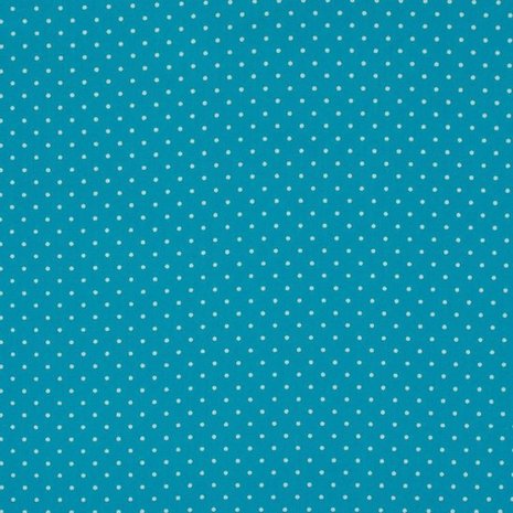 aqua blauw wit stipje