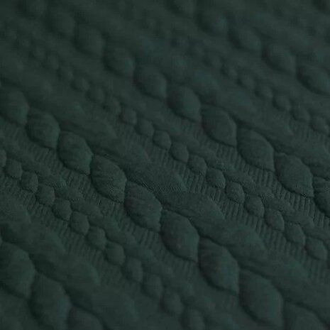 groen (donker) kabel jacquard tricot
