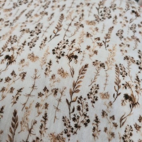 wit (off white) bruin droogbloemen botanisch digitaal hydrofiel.