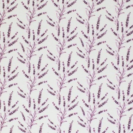 wit (off white) lila pastel lavendel bloemen - digitaal tricot (op=op)