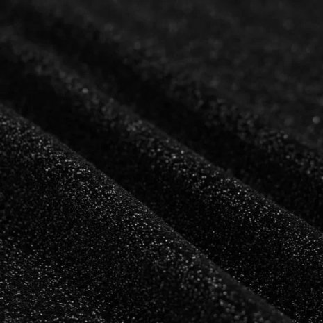 zwart glitter uni - tricot