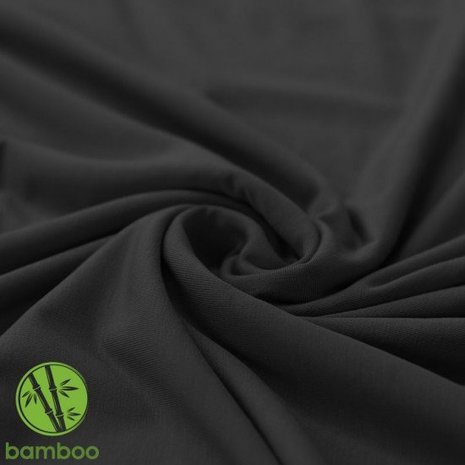 bamboe tricot zwart
