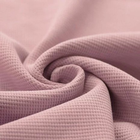 roze (nude) fijne katoenen Wafel tricot