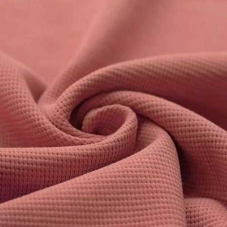 roze (terracotta) fijne katoenen fijne wafel tricot BEEBS