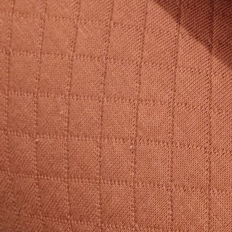 wafeltjes tricot terracotta..