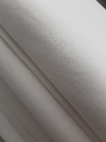 cotton voile glad off white