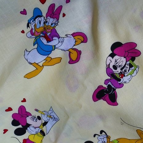 disney donald katrien mickey en minnie geel