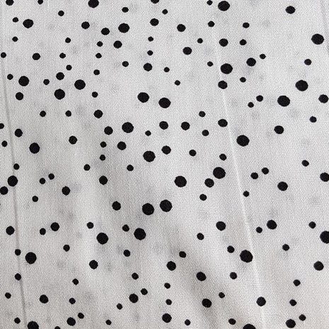 confetti wit (off white) zwart