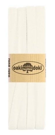 oaki doki tricot de luxe 2cm bias ecru.