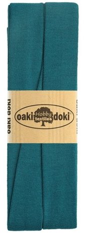 oaki doki tricot de luxe 2cm bias taupe.