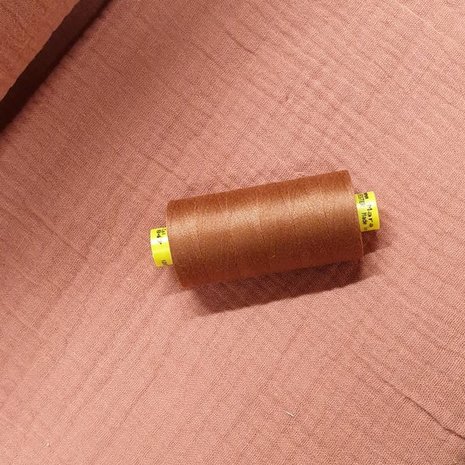 licht terracotta hydrofiel met garen bijpassend