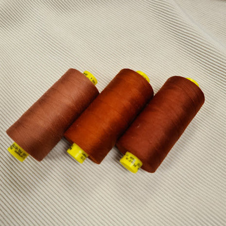 sewing thread terracotta dark