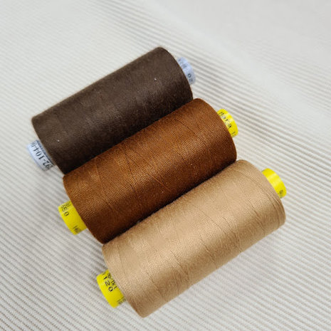 brown sewing thread 