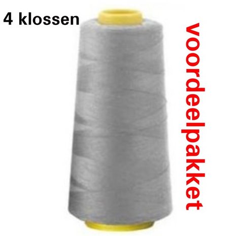 light grey overlock thread x 4