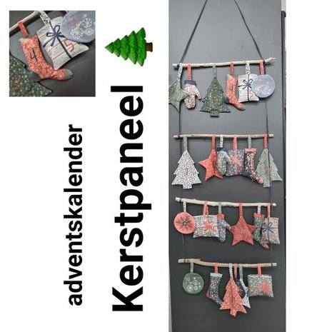 adventskalender kerstboom digitaal paneel x-mas knutselpakket