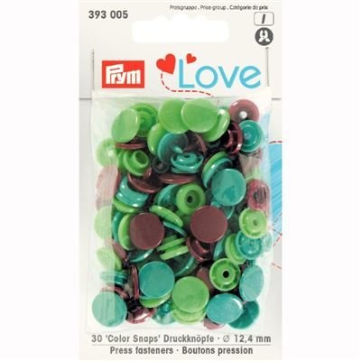 prym colorsnaps bruin groen assortie