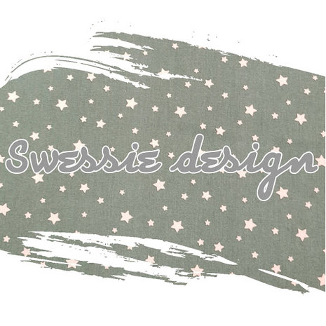 white pink grey ocher stars organic cotton