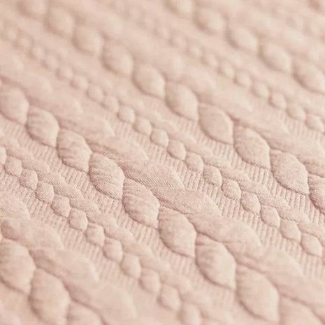 kabel gebreid nude roze