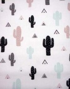 Swessie kaktus poeder mint, beige en zwart alias &lsquo;pastel kaktus&rsquo;