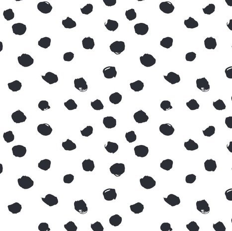 painted dots tricot - off white
