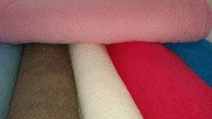 badstof beige, wit, fuchsia, blauw & licht roze