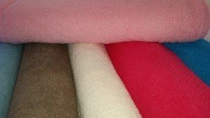 badstof beige, wit, fuchsia, blauw &amp; licht roze