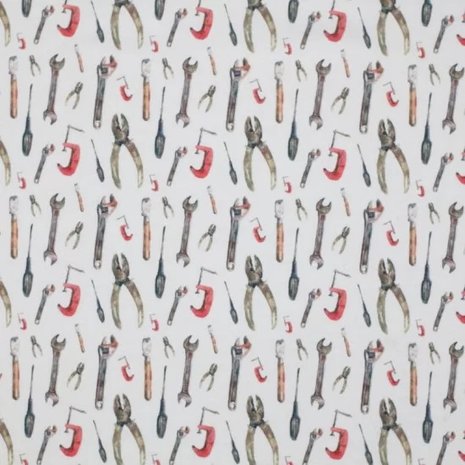 wit (off white) grijs rood camel gereedschap - digitaal tricot